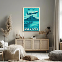 Fly to Bora Bora Poster