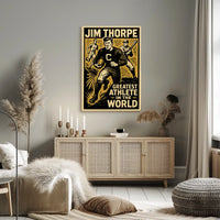 Jim Thorpe Legendary Athlete Tribute Poster