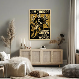 Jim Thorpe Legendary Athlete Tribute Poster