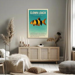 Clown Loach Fish Wall Art Print Decor PosterGoat