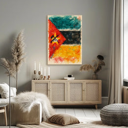 Abstract Representation Of A Flag Poster