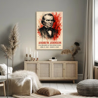Andrew Johnson Portrait Historical or Presidential Poster
