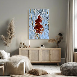 Winter Serenity Bearded Reedling Poster