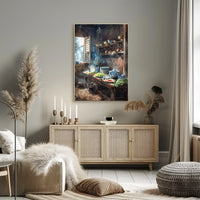 Vintage Cityscape Art Deco Style Poster