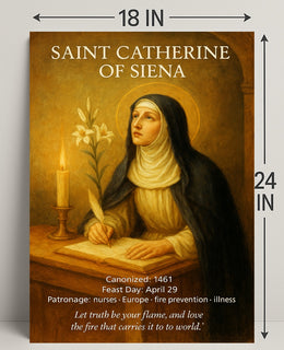 Saint Catherine of Siena Poster PosterGoat