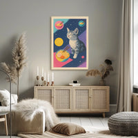 Cosmic Cat And Ramen Dreams Poster