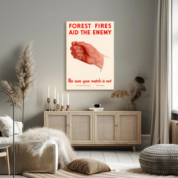 Forest Fire Prevention Warning Poster PosterGoat