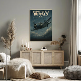 Brewster F2A Buffalo The Agile Warrior Poster