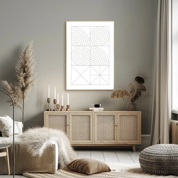 Abstract Geometric Patterns Poster