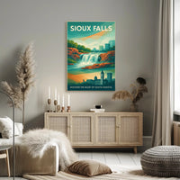 Discover Sioux Falls Wall Art Print
