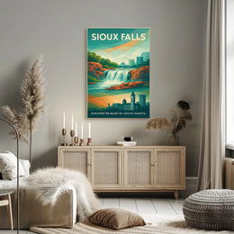 Discover Sioux Falls Wall Art Print