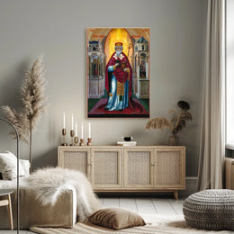 Iconic Religious Figure Poster