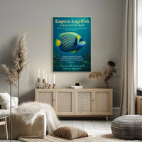 Emperor Angelfish A Jewel of the Reef Poster