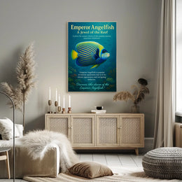 Emperor Angelfish A Jewel of the Reef Poster