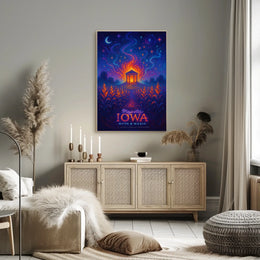Majestic Iowa Myth Magic Poster