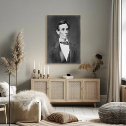 Abraham Lincoln Top Hat Desk Poster Historical Artwork PosterGoat