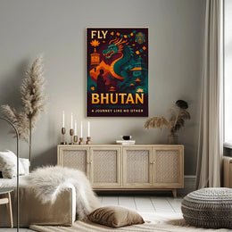 Bhutan Spirit Adventure Travel Poster PosterGoat