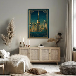 Iconic Dubai Landmarks Poster
