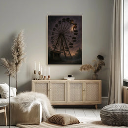 Eerie Ferris Wheel At Dusk Poster
