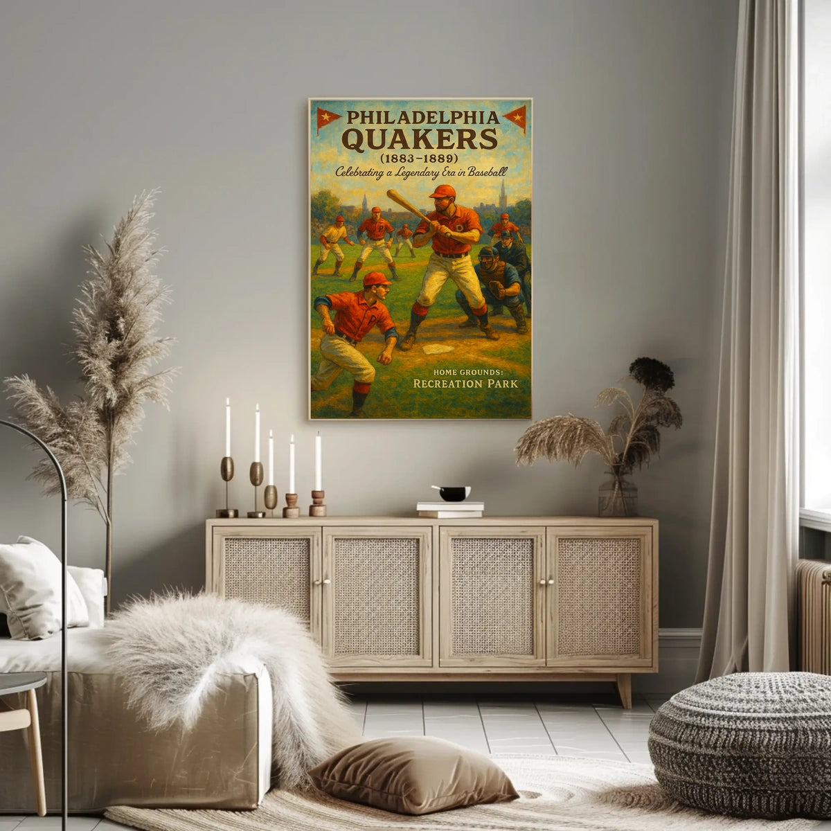 Philadelphia Quakers Celebrating A Poster