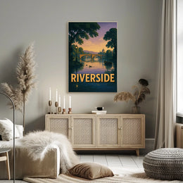 Riverside Serenity Poster