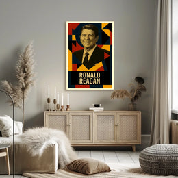 Ronald Reagan 40th President of the United States Abstract Pop Poster