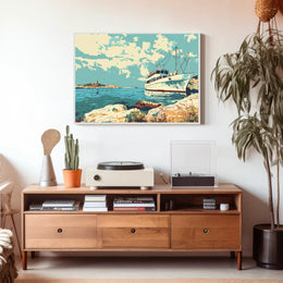 Serene Coastal Escape Poster