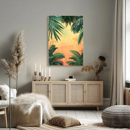 Tropical Rainfall Art Print Poster for Home Decor and Travel Enthusiasts PosterGoat