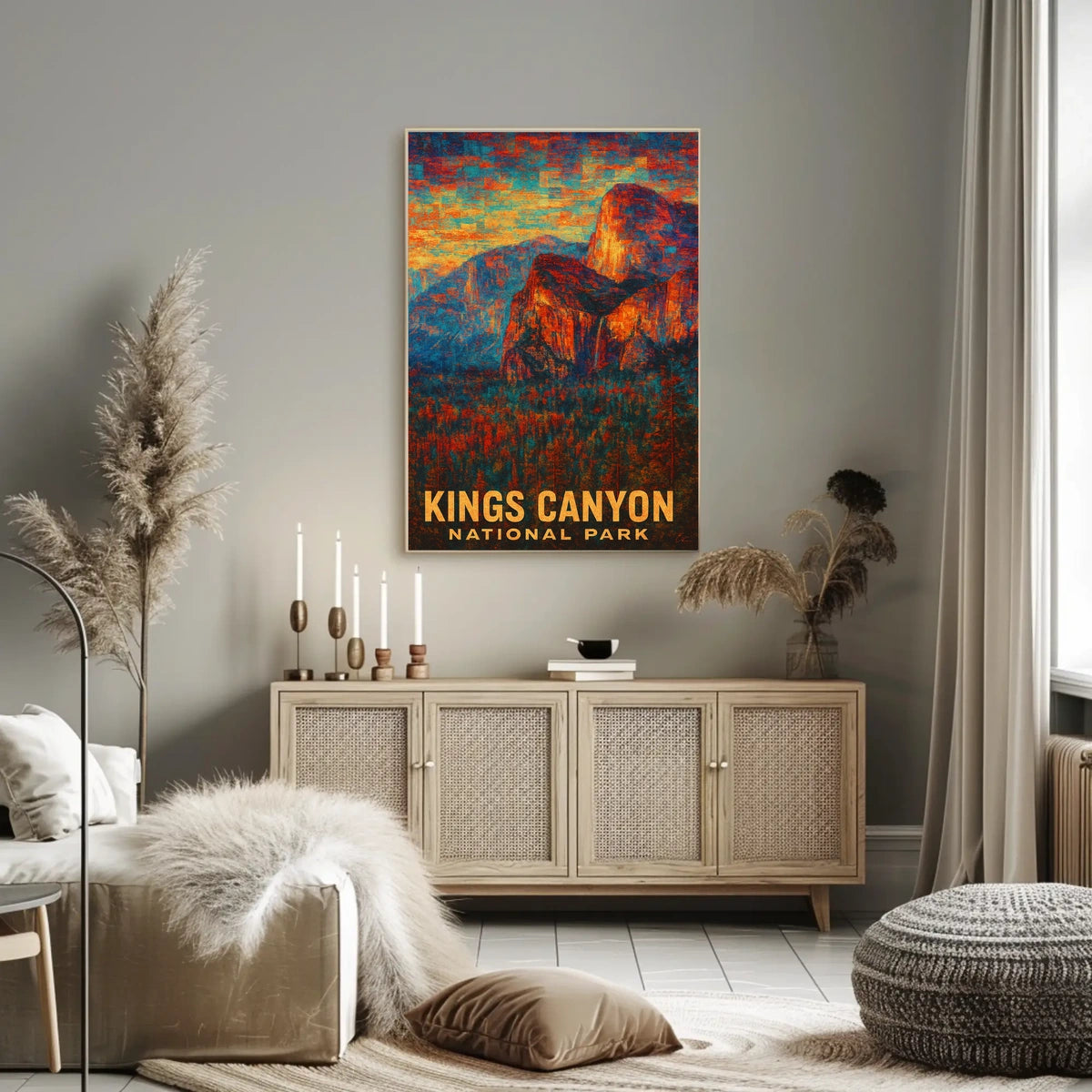 Kings Canyon National Park Scenic Wanderlust Poster