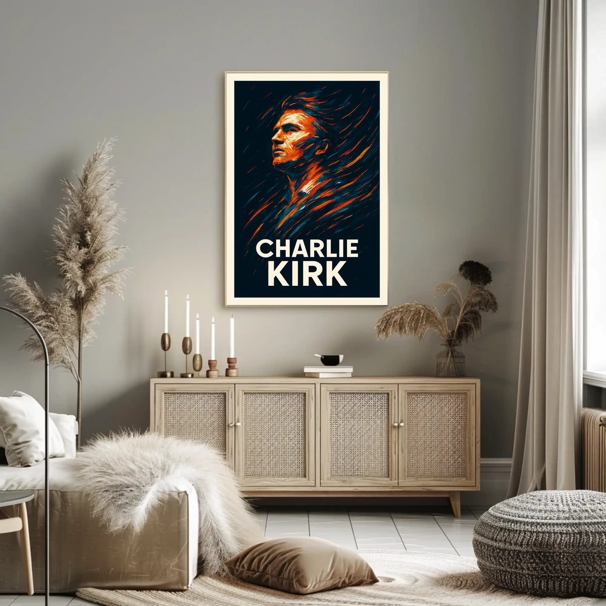 Charlie Kirk Portrait Poster