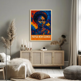 Papua New Guinea Cultural Mosaic Poster