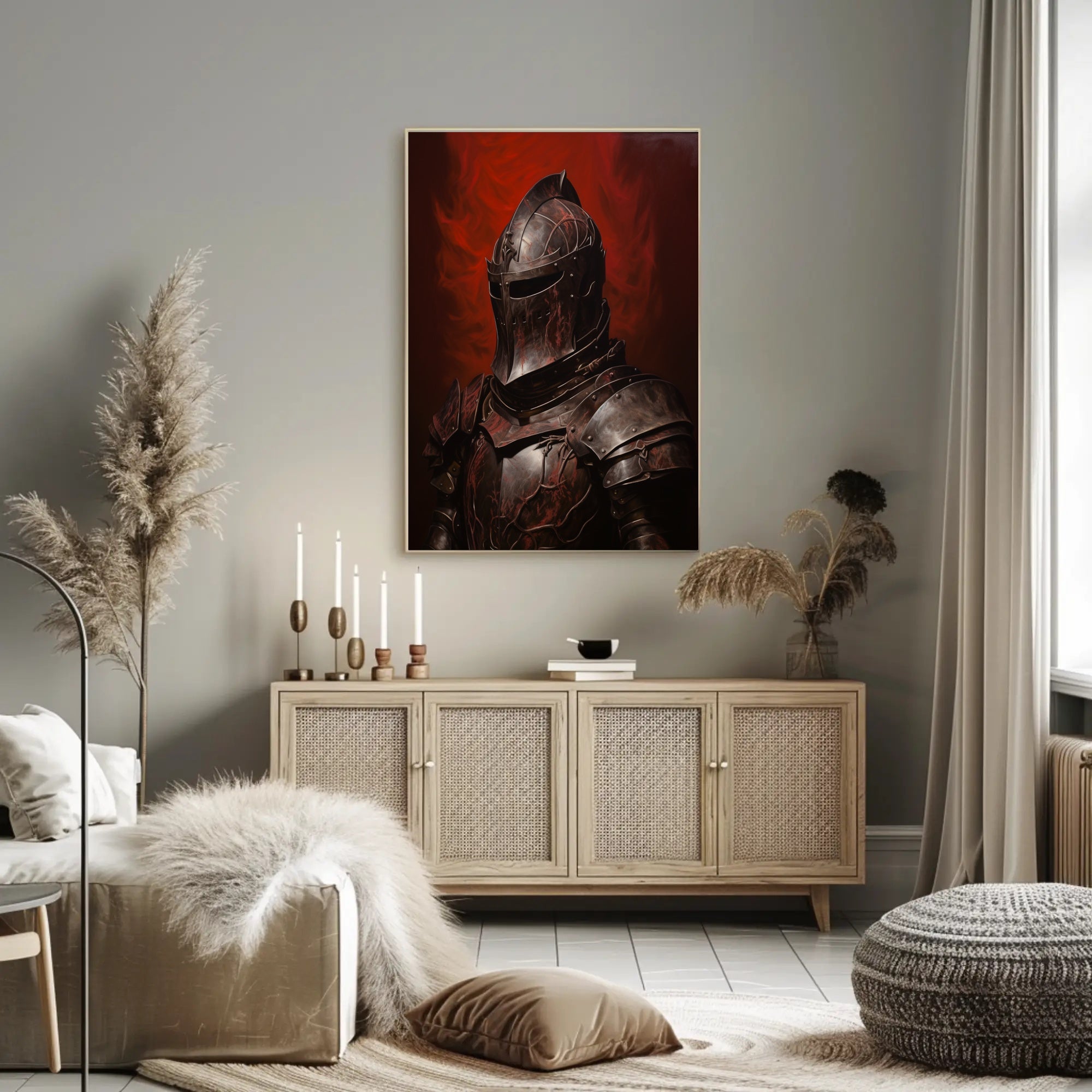 Medieval Knight Valor Art Print Historical or Presidential Poster
