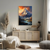 Majestic Mountain Landscape Poster