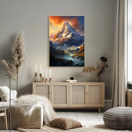 Majestic Mountain Landscape Poster