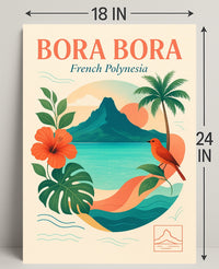 Bora Bora French Polynesia Poster PosterGoat