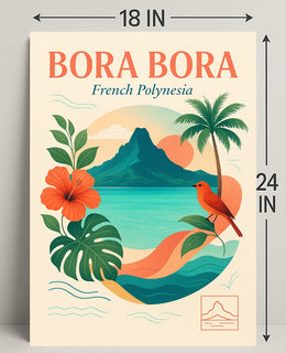 Bora Bora French Polynesia Poster PosterGoat