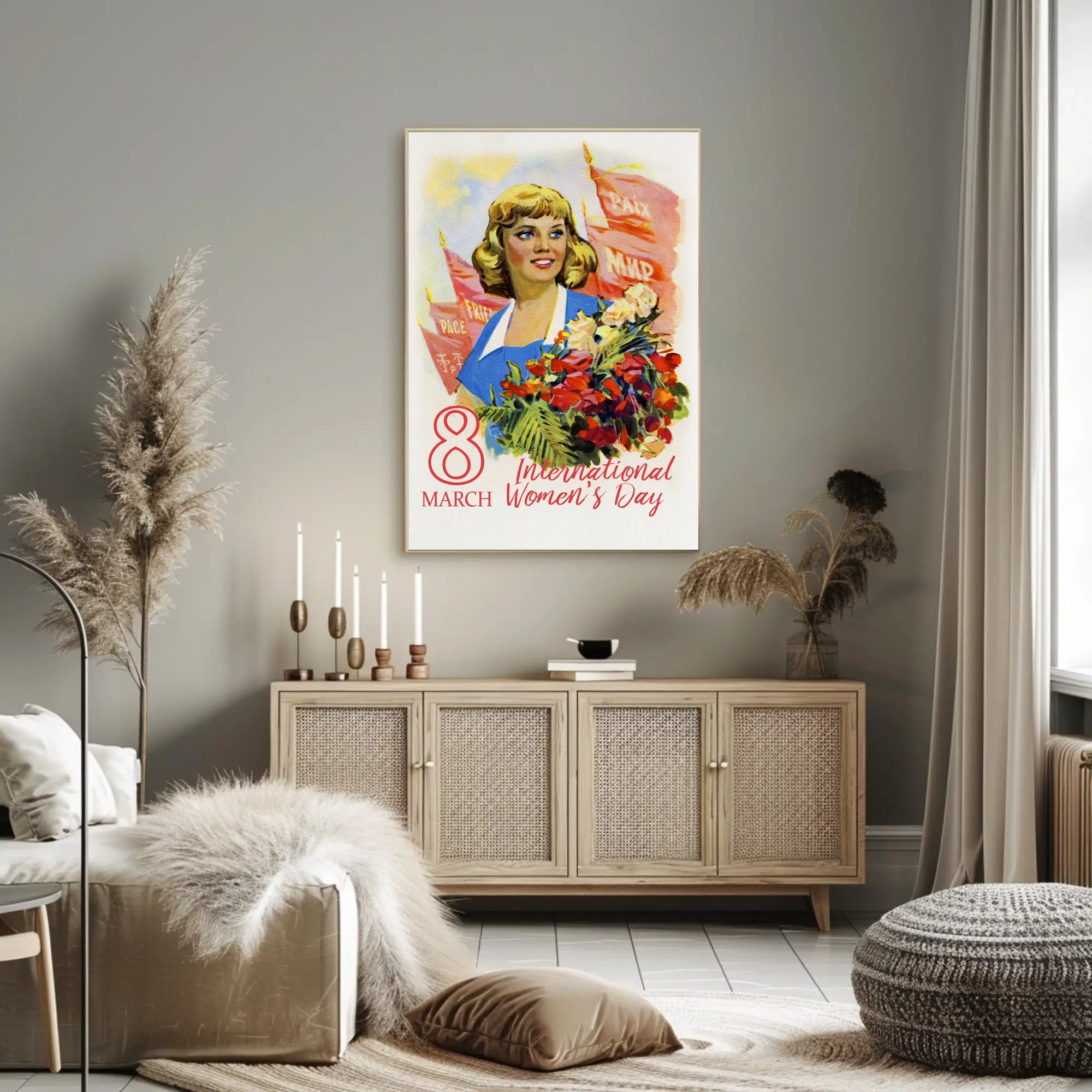 International Women's Day Unity Political or Propaganda Poster