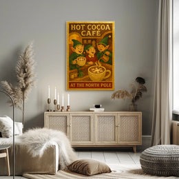 Hot Cocoa Café At The North Pole Poster