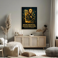 Abraham Lincoln 3d Pop Poster