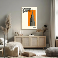 Chrysler Building Art Deco Skyscraper Poster - Cultural or Heritage Poster