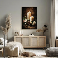 Candlelit Serenity Poster