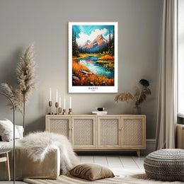 Banff, Canada A Scenic Masterpiece Poster