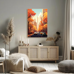 Autumn In The City Poster PosterGoat