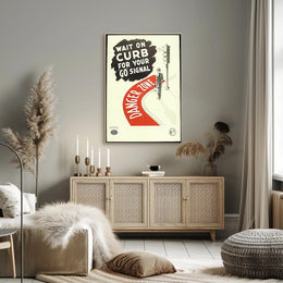 Pedestrian Safety Vintage Poster - Educational or Infographic Poster PosterGoat