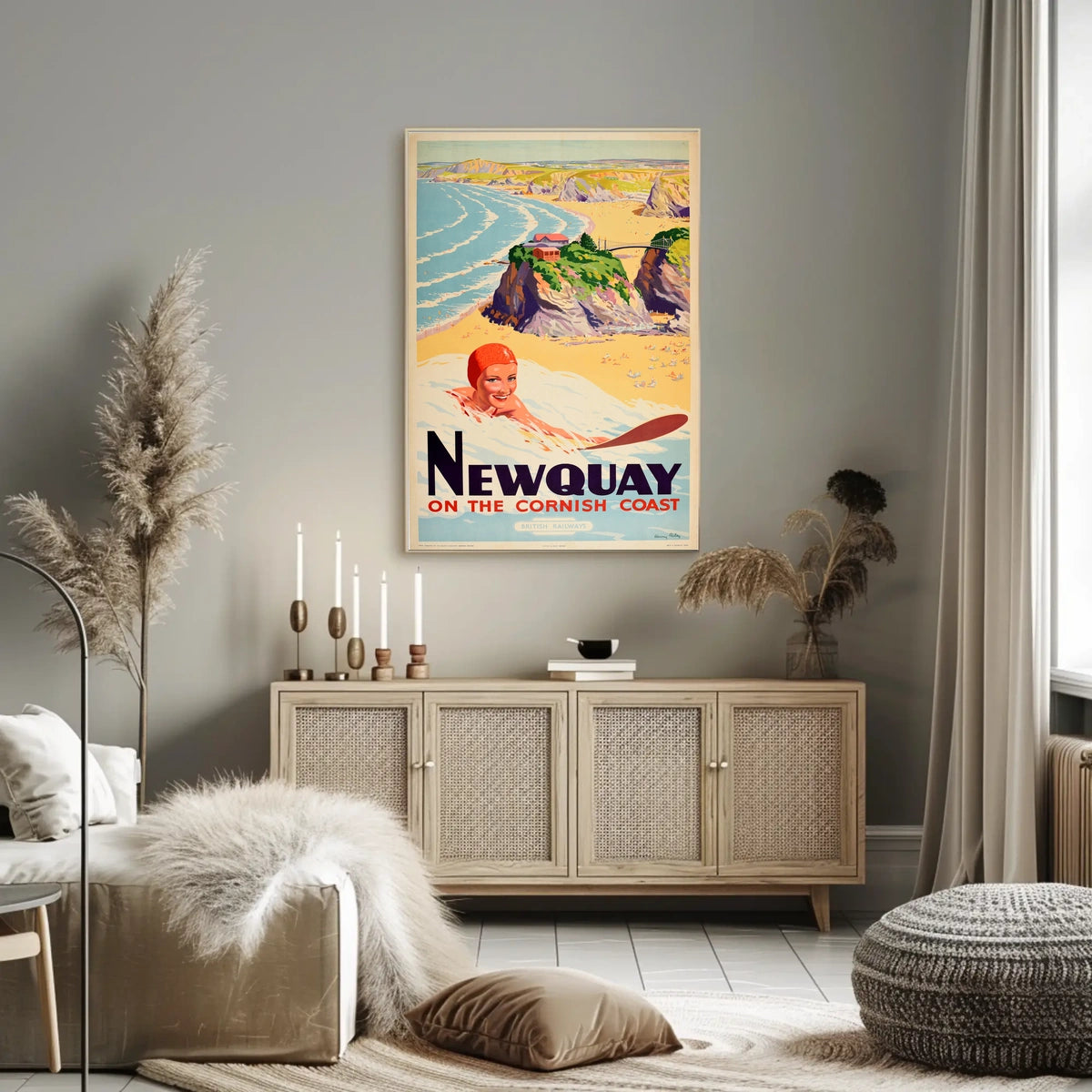 Newquay On The Cornish Coast Poster