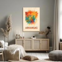 Arkansas State Art Poster