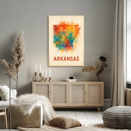 Arkansas State Art Poster