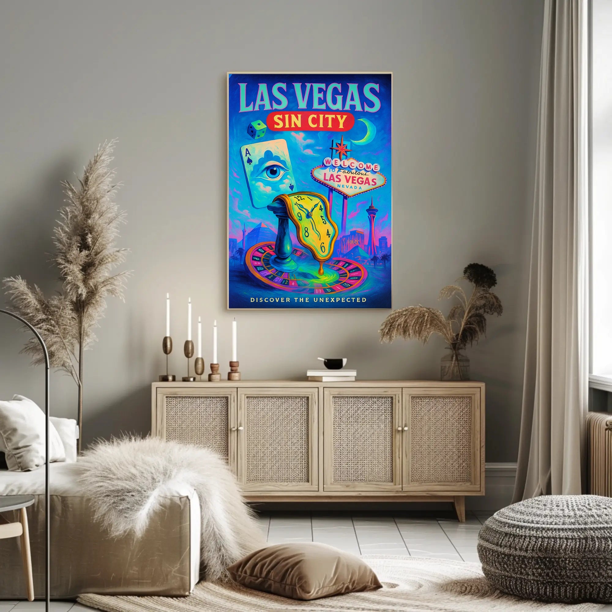 Las Vegas Sin City Poster PosterGoat