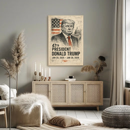 Donald Trump 47th President Poster