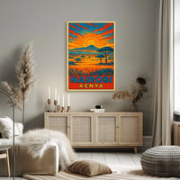 Nairobi, Kenya Vibrant Landscape Poster